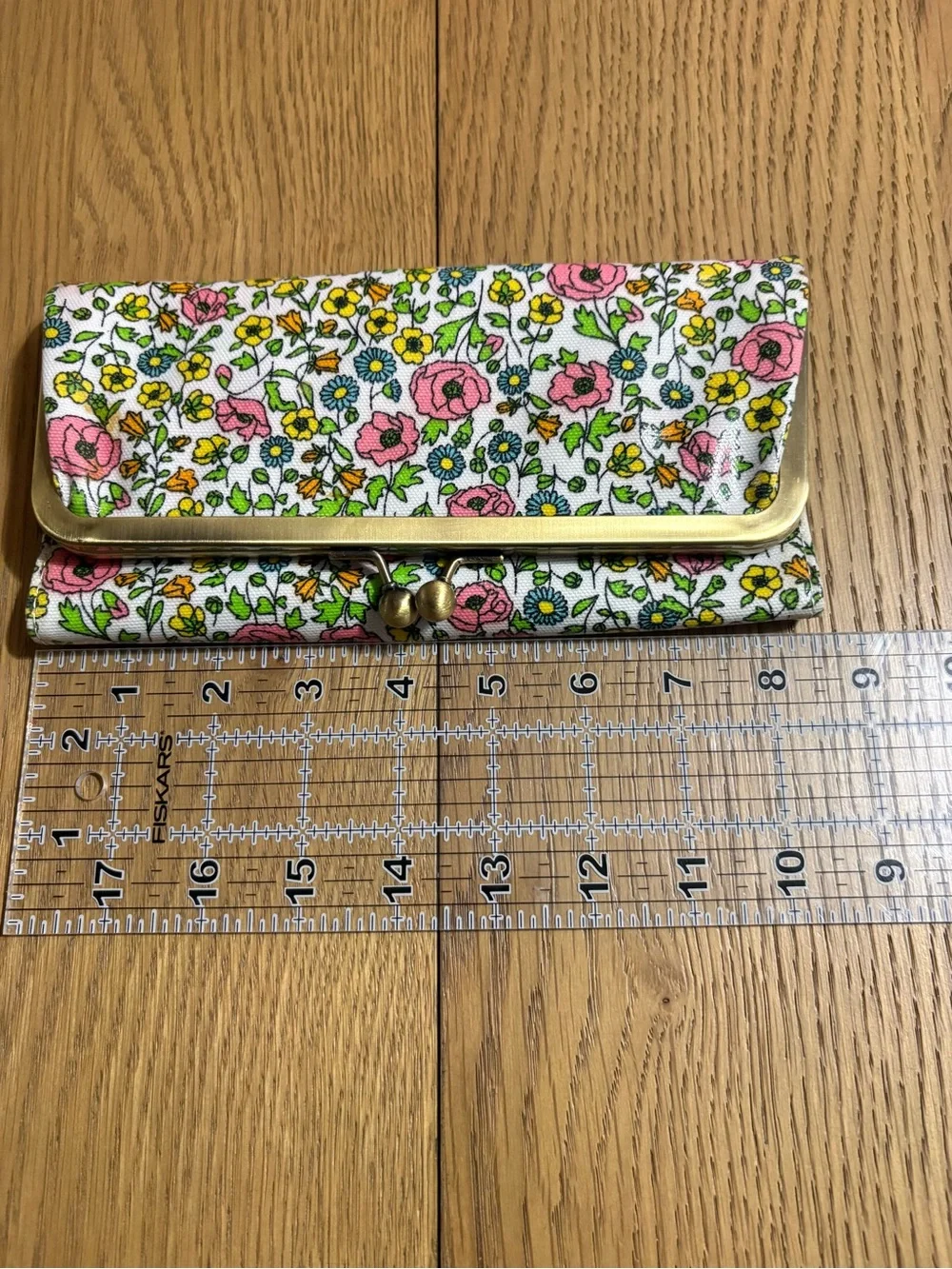 Liberty of London Floral Kiss-Lock Wallet in Pink, Yellow & Green